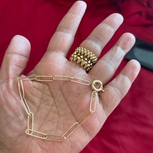 18k Saudi gold bracelet 7inch